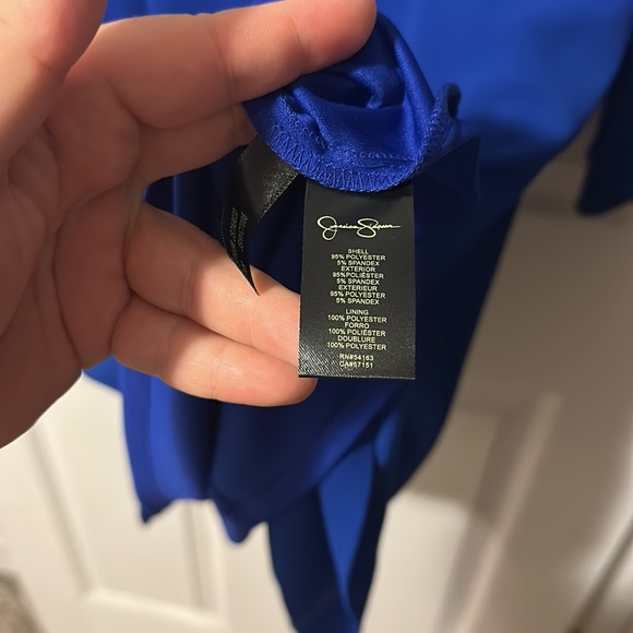 Jessica Simpson Blue Dress (Size 10) - Picture 7 of 9